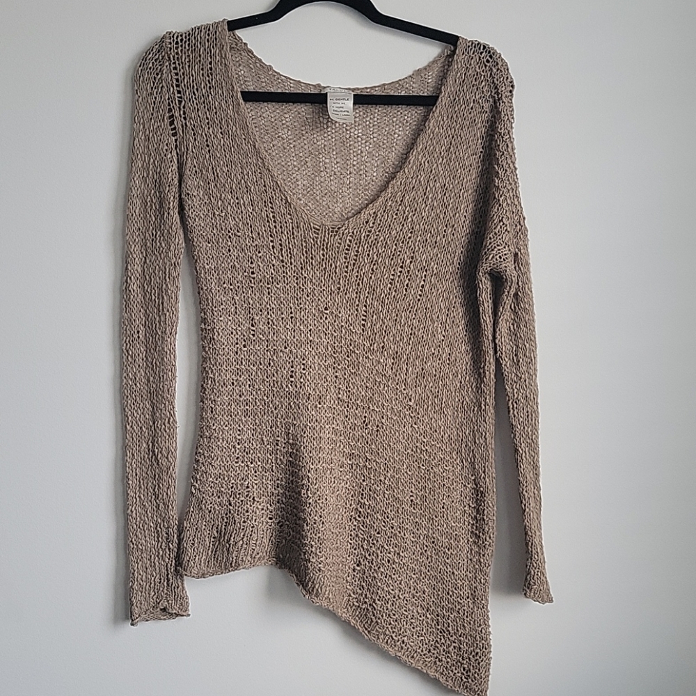 Aritzia Talula knit top - xxs - brown